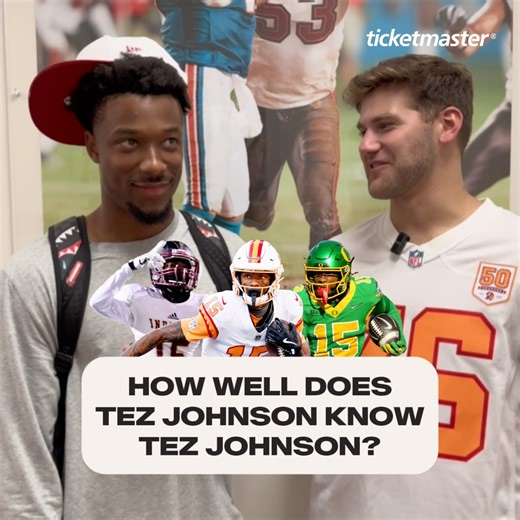 Did you know that Tez Johnson and Bucky Irving were roommates in college? 👀 | Tampa Bay Buccaneers
