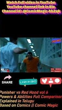 Punisher vs Red Hood vol 6 Powers, Skills Full Comparison Explained in Telugu Who Wins ? Comic Magic