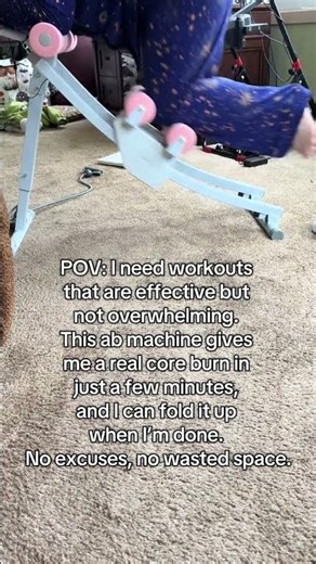 This foldable ab machine makes it easier to stay consistent with core workouts