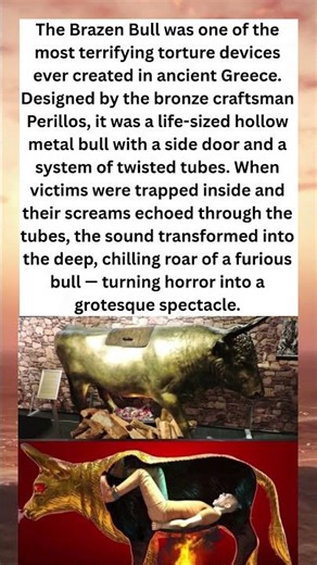 “The Brazen Bull: Ancient Greece’s Most Terrifying Torture Machine 🔥🐂”- Facts with Plank