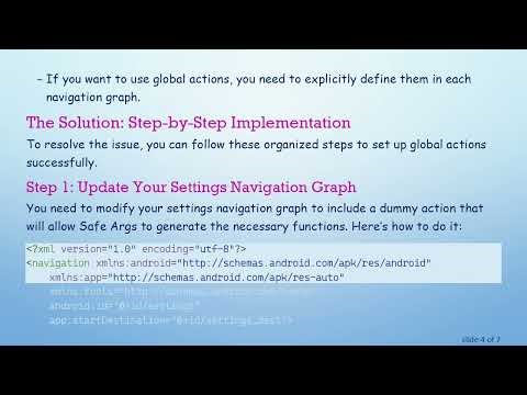 Using Global Actions with Multiple Graphs in Jetpack Navigation