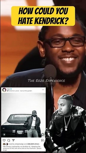 Kendrick Showing Love & Respect To Nas & Illmatic! 🤷🏾‍♂️