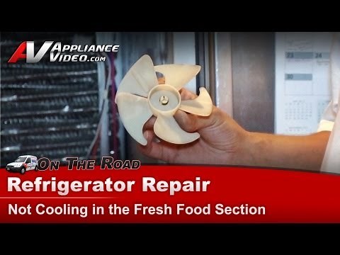 GE Refrigerator Repair - Not Cooling in Fresh Food Section - Evaporator Fan Motor