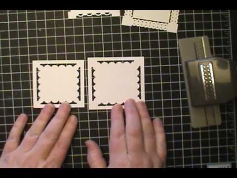 Frames made with Stampin' Up! Border Punches