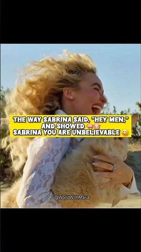 Sabrina Carpenter 😅 #worldwithmaria #sabrinacarpenter #hollywoodmovies #songslyrics #hollywood