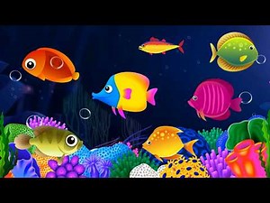 Baby Lullaby🐟Soothing fishes🐟Calming Undersea Animation🐟Aquarium #lullaby #sleepmusic #444