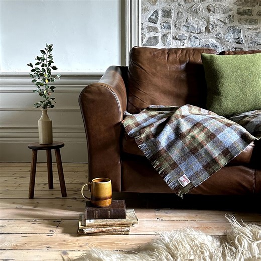 Harris Tweed Macleod Tartan - Luxury Pure Wool Lap Blanket - 75x100cm/30x39" - Etsy
