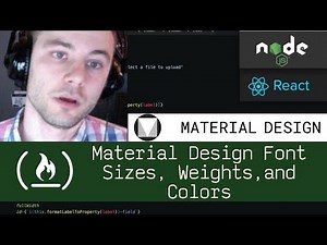 Material Design Font Sizes, Weights, and Colors (P4D15) - Live Coding with Jesse