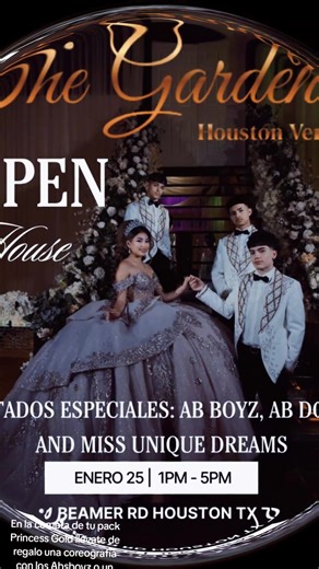 #xv #fyp #ideasparaxv #openhouse #houston @Genesis Photography Houston @Abs boyz @missuniquedreams @The Gardens Houston Venues ✨ @djtitohtx @Elvira MUA @peinadoslupita @txssaymee