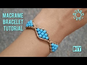 How to make a beautiful Macrame Bracelet with beads ⁉️step by step tutorial👌lovelyart 🩷