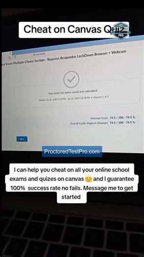 I Can Help You on All Your Online School Exams and Quizzes on Canvas #onlineschool