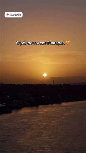 O pôr do sol em Guarapari 🧡🧡🧡🧡🧡 Alô Gustavo Lima, o embaixador está chegando em Guarapa! #gusttavolima #gustavolima #praia #guarapari #verao