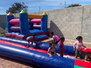 Splish splash and lots of laughs! Our Barney & Friends champs enjoyed every second! #WaterPlayDay #BestChildhoodMoments #EDC #ECDMatters #playbasedlearning #PlayThroughLearning #frogcentre #UnfilteredMoments | FROG Centre Mitchell’s Plain | Facebook