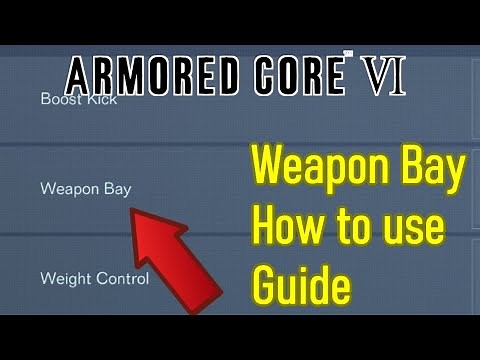 Armored Core 6 weapon bay guide, how to equip hand weapons on shoulders