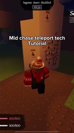 Mid chase teleport tutorial | Forsaken #roblox #forsaken