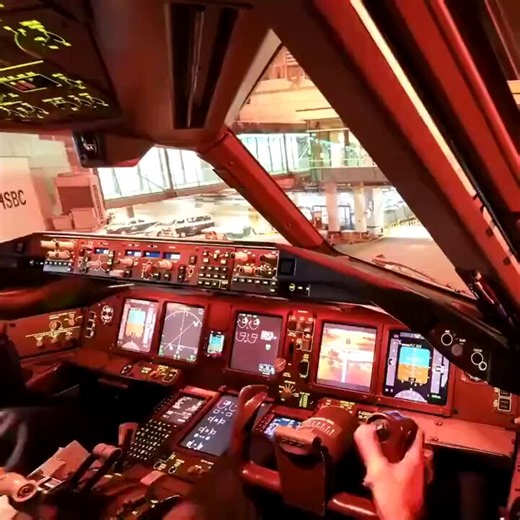 Stunning view from the flight deck of a Boeing 777, Singapore to Paris time lapse. 📹: Guillaume Laffon