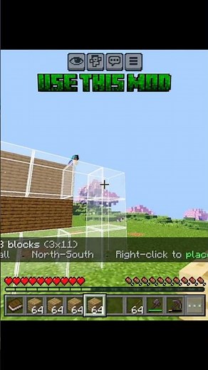 Java's best building mod is finally on Bedrock. Effortless Building by ExterLeo. ⚡ #MCPE #Minecraft