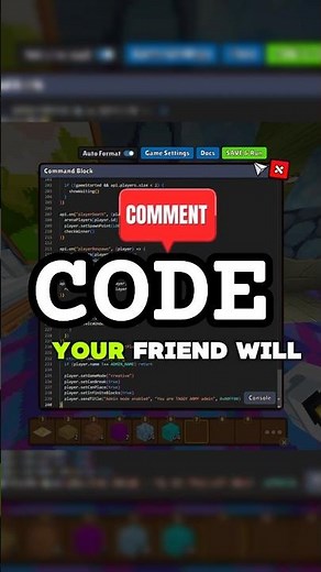 Give Your Friend Creative Mode in Minefun! 🤯 (Easy Command) duggu #minefun