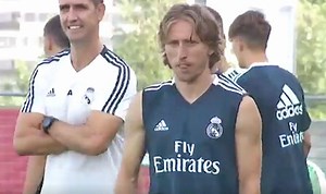 Luka Modric returns to Real Madrid training after World Cup