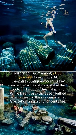 1.6K views · 18 reactions | You can still swim in this legendary Greco-Roman spa filled with ancient ruins. #history #ancienthistory #archaeology | Archeostory | Facebook