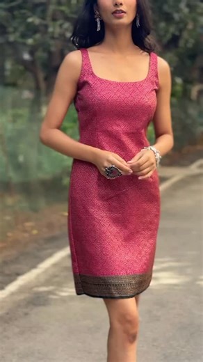 Pink Brocade Pencil Dress ✨🌷 Shop at www.mogradesigns.com . . . . . #mogradesigns #fusionwear #corset #corsettop #styleinspo #desifashion #trending #indowestern #fashionstyle #weddinglook #festivecollection #southasianfashion #reels #blouses #fashionreels #brocadedress | Mogra Designs