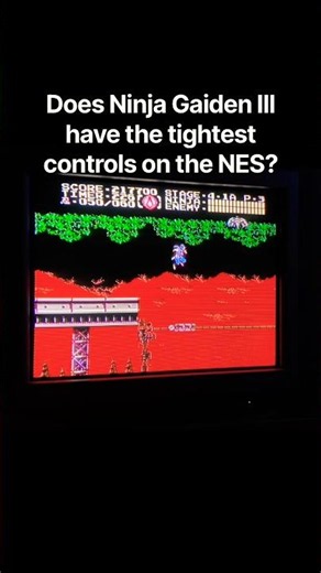 Precise platforming action in Ninja Gaiden III on the NES