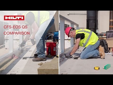 COMPARISON Hilti Edge of Slab QuickSeal vs. standard method