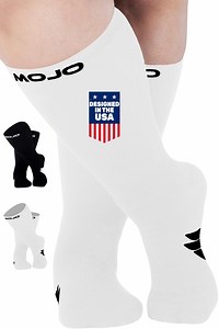 Compression Socks for Women and Men Circulation, Edema 15-20mmHg - White, Small - Walmart.com