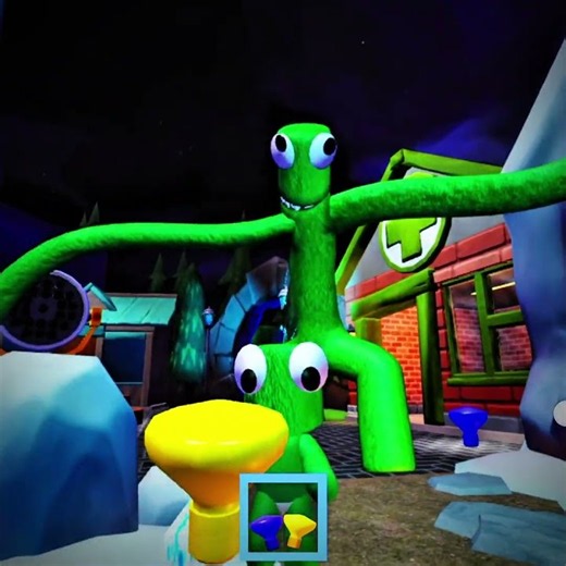What If I Playing as Green & Green Monster In Rainbow Friends funny moments #rainbowfriends #roblox