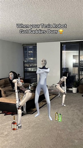 When Your Tesla Robot Got Baddies Over 😂