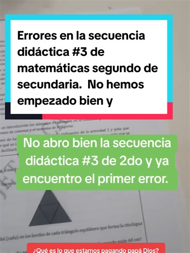 Errores en la secuencia didáctica #3 de matemáticas segundo de secundaria. No hemos empezado bien y ya encontramos el primer error. #secuencia #minerd #docentes #humor