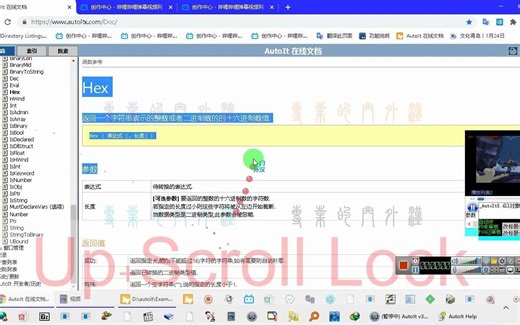 HWnd 转换一个表达式为 HWND 句柄. HWnd ( 表达式 ) 参数