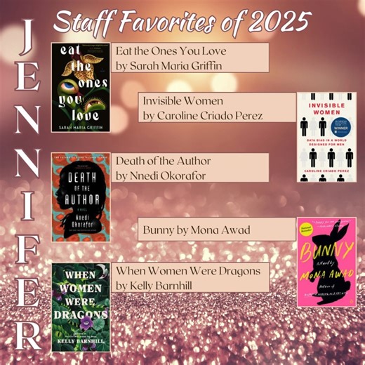 Here are the books Canby Public Library's Staff loved in 2025. What were some of your favorite books this year? | Canby Public Library
