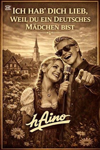 Ich hab’ dich lieb, weil du ein deutsches Mädchen bist – German Vintage Song | hAino (1929) #shorts