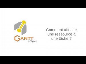 Comment affecter une ressource à une tâche dans GANTTProject