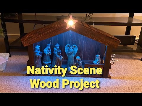 Making a Nativity Stable with LED Lights