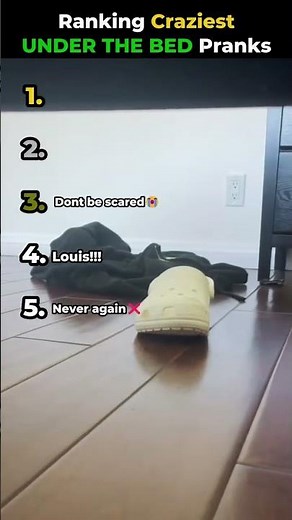 Ranking The Craziest Under The Bed Prank Moments Ever! 😱💀