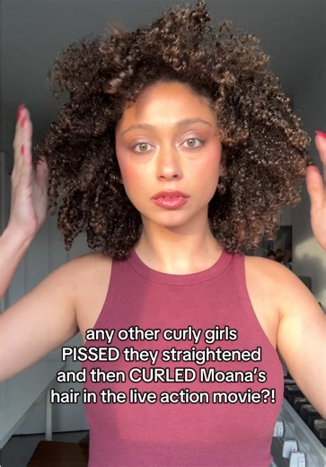 Like WHY DISNEY WHY?!? #fyp #curlyhair #hairtok #fypシ | moana live action