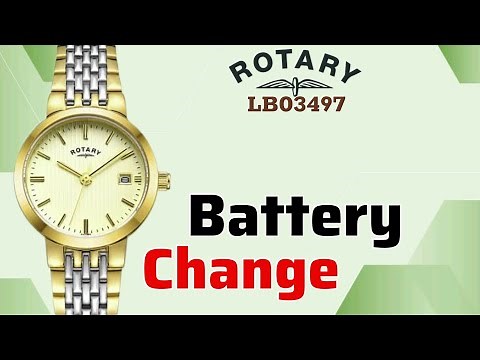 ROTARY Ladies Watch LB03497 Battery Replacement Tutorial