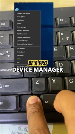 Device Manager Shortkey #keyboardtricks #devicemanager #shortkeywords