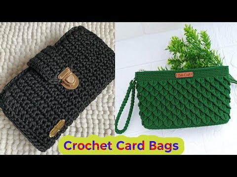 Luxury Crochet Card Bag, Handbags Crochet Card Bag, Crochet Card Bag, Crochet Bag