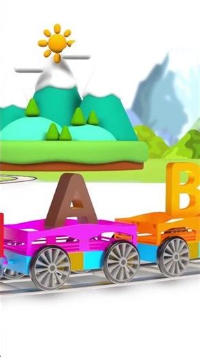 ABC Train for Kids | Alphabet Learning Short | Learn Alphabet with Fun | Toddler & Preschool Rhymes