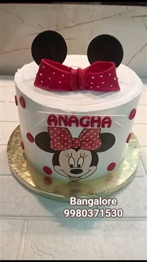 mickey mouse theme cake with Red velvet flavour #krpuram #mickeymousethemecake #mickeymousecake