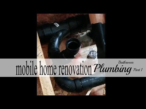 Mobile Home Renovation: Bathroom Plumbing, Part 1 Installing new ABS sewer lines; How To