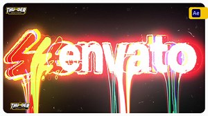 Neon Drip Logo Reveal