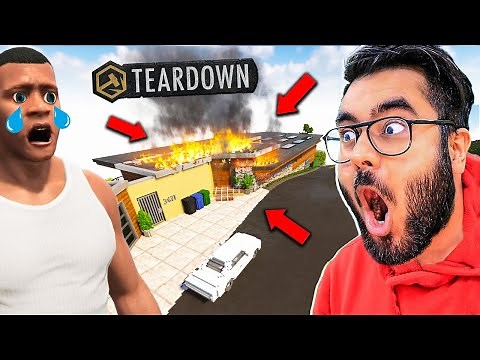😎 DESTROYING FRANKLIN’S HOUSE in MINECRAFT 😎 | Hitesh KS