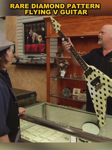 Rate Diamond Pattern Flying V Guitar #fyp #flying #guitar #flyingv #diamond