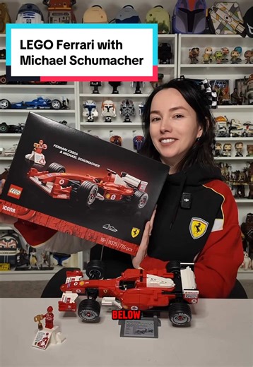 Another iconic set for the LEGO Icons lineup, the Ferrari f2004 with Michael Schumacher coming March 1st! Retailing for $90 USD Thanks LEGO for sending this one over for review! #lego #f1 #michaelschumacher #ferrari #11375