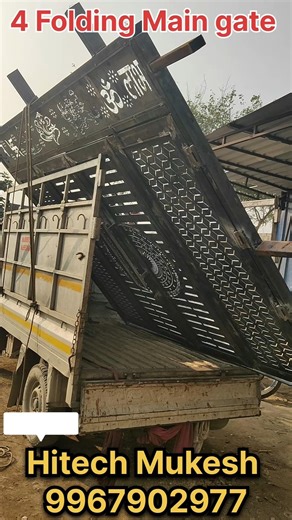 Latest 4 Folding Main gate design for House #slidingfoldinggate #foldingslidinggate #viral #shorts