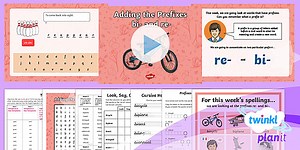Prefixes bi- and re-Lesson Plan - Year 3 Spelling (Term 2B, W3)
